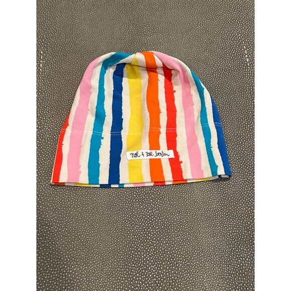 Noe & Zoe Berlin Rainbow Stripe Beanie 6/12 EUC - Picture 1 of 4